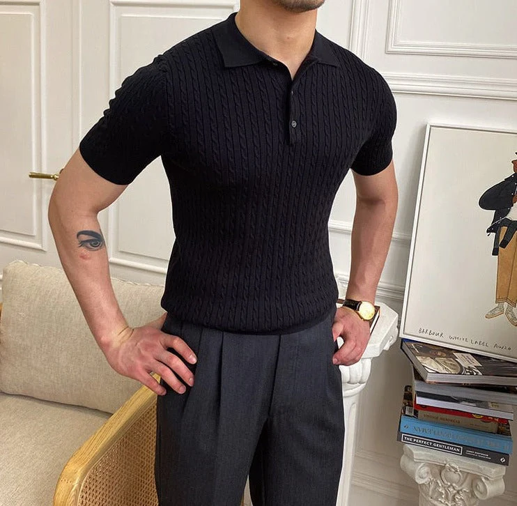 Premium Men's Polo Shirt, Short Sleeve, Cotton Blend, Timeless Design, Classic Fit for Business and Casual Wear - Image 2