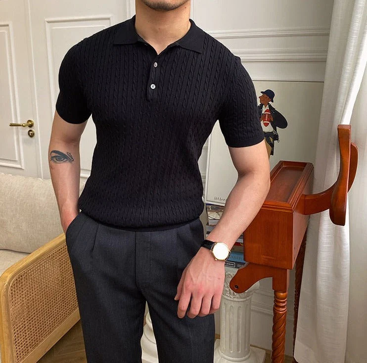 Premium Men's Polo Shirt, Short Sleeve, Cotton Blend, Timeless Design, Classic Fit for Business and Casual Wear - Image 4
