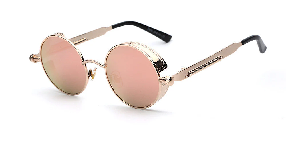 Premium men’s sunglasses – retro round design, acetate, for stylish occasions - Image 6