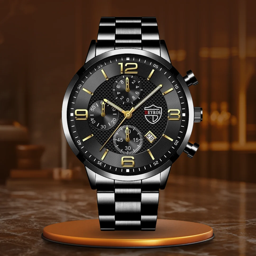 Premium men's wristwatch – classic design, stainless steel, for business and formal occasions - Image 4