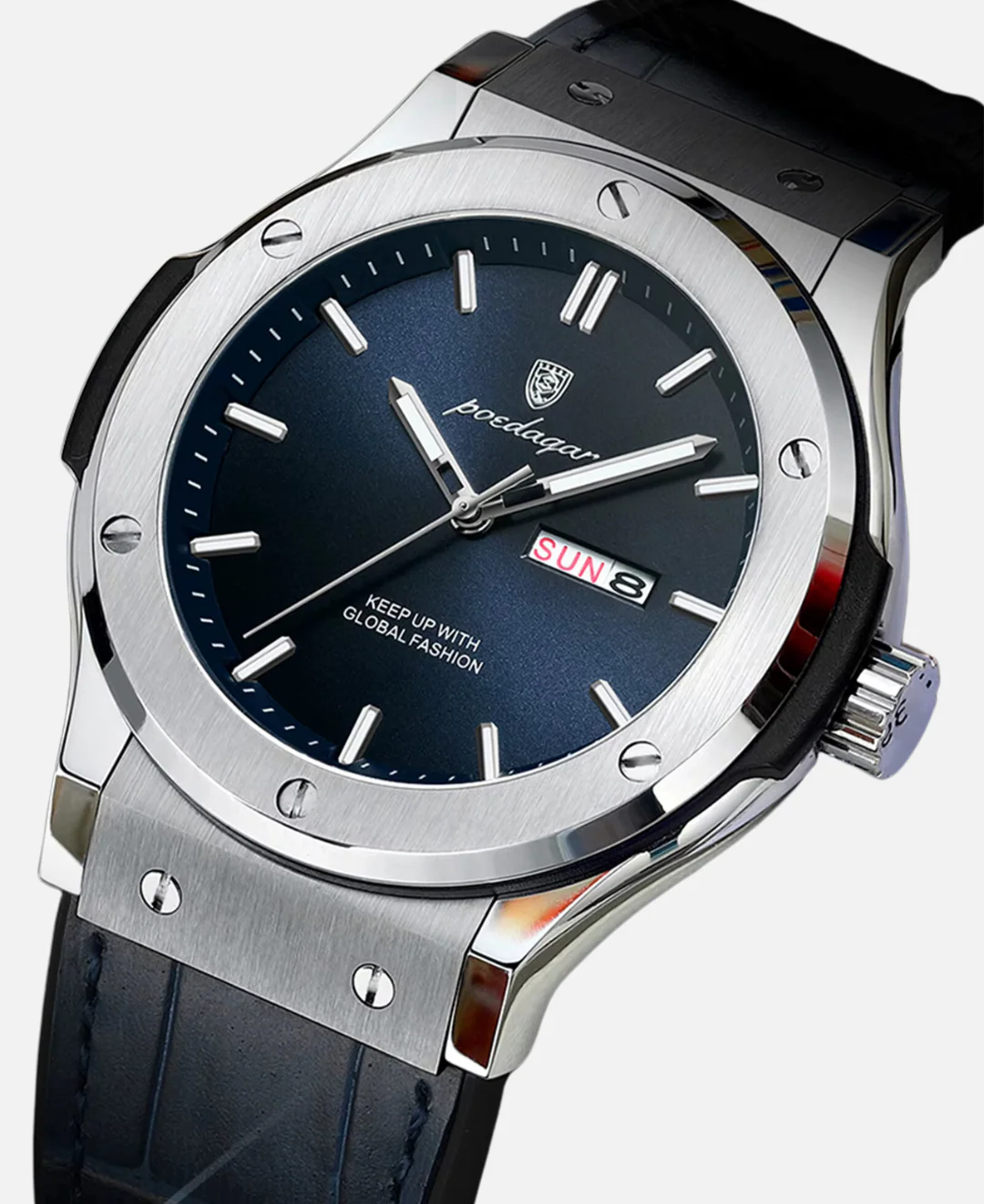 Premium men's wristwatch – classic design, stainless steel, for business and leisure - Image 2