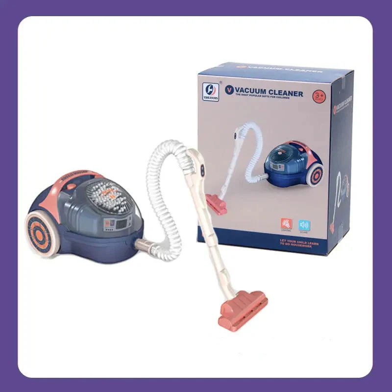 Pretend Kitchen Playset - Electric Vacuum, Juicer, Washing Machine & Water Sweeper Toys for Kids - Image 11