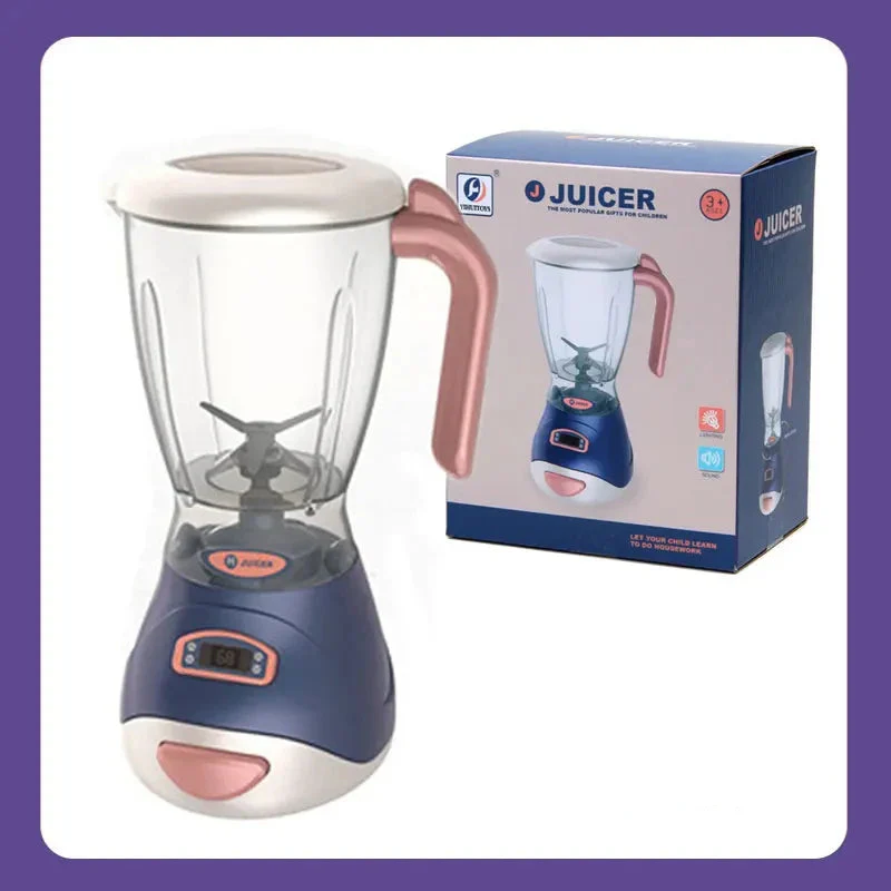 Pretend Kitchen Playset - Electric Vacuum, Juicer, Washing Machine & Water Sweeper Toys for Kids - Image 13