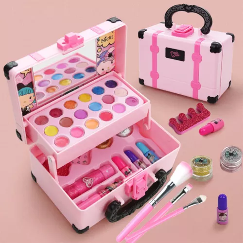 Princess Makeup Play Set for Kids - Safe, Non-Toxic Cosmetic Kit with Lipstick & Eye Shadow - Image 4