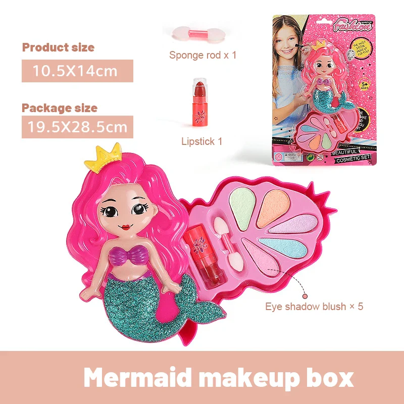 Princess Makeup Toy Set for Kids - Pretend Play Cosmetics with Lipstick & Eyeshadow for Parties - Image 10