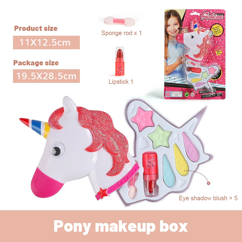 Princess Makeup Toy Set for Kids - Pretend Play Cosmetics with Lipstick & Eyeshadow for Parties - Image 12
