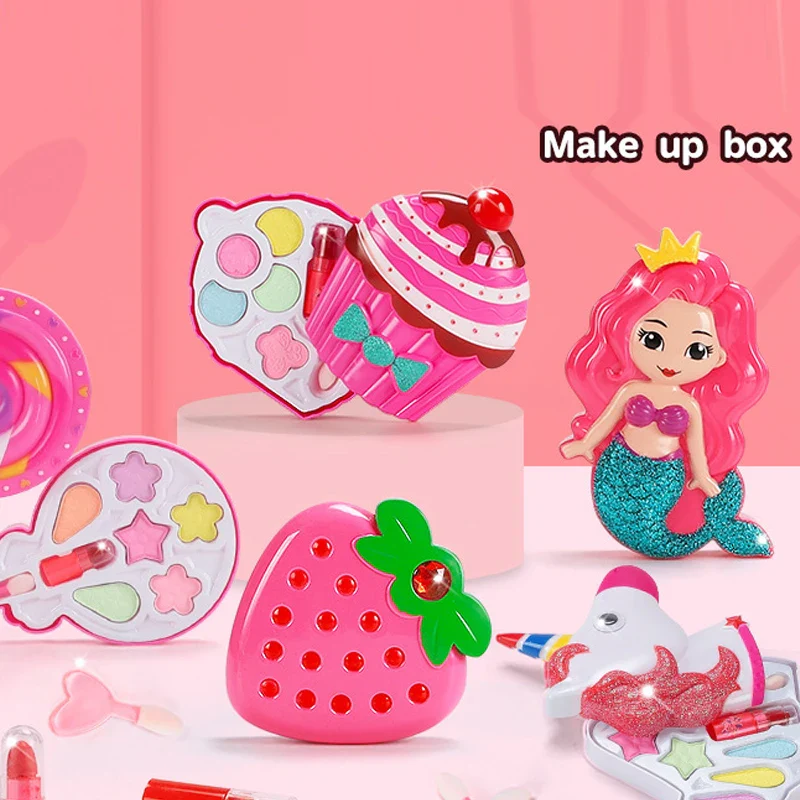 Princess Makeup Toy Set for Kids - Pretend Play Cosmetics with Lipstick & Eyeshadow for Parties - Image 3