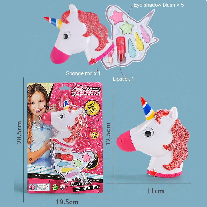 Princess Makeup Toy Set for Kids - Pretend Play Cosmetics with Lipstick & Eyeshadow for Parties - Image 6