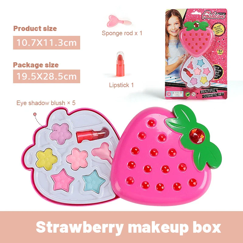 Princess Makeup Toy Set for Kids - Pretend Play Cosmetics with Lipstick & Eyeshadow for Parties - Image 7