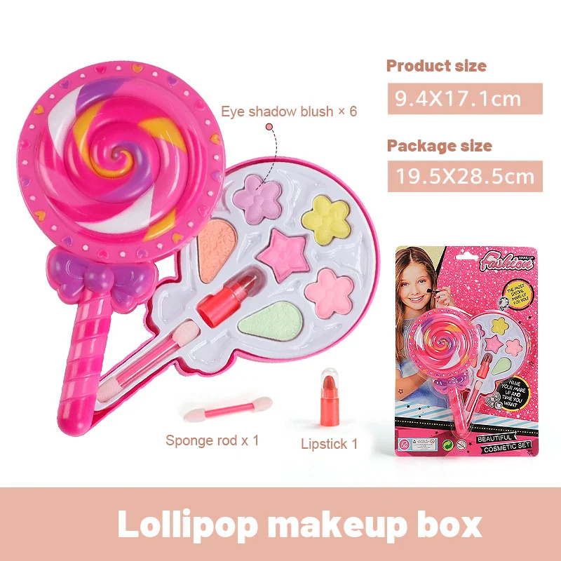 Princess Makeup Toy Set for Kids - Pretend Play Cosmetics with Lipstick & Eyeshadow for Parties - Image 9