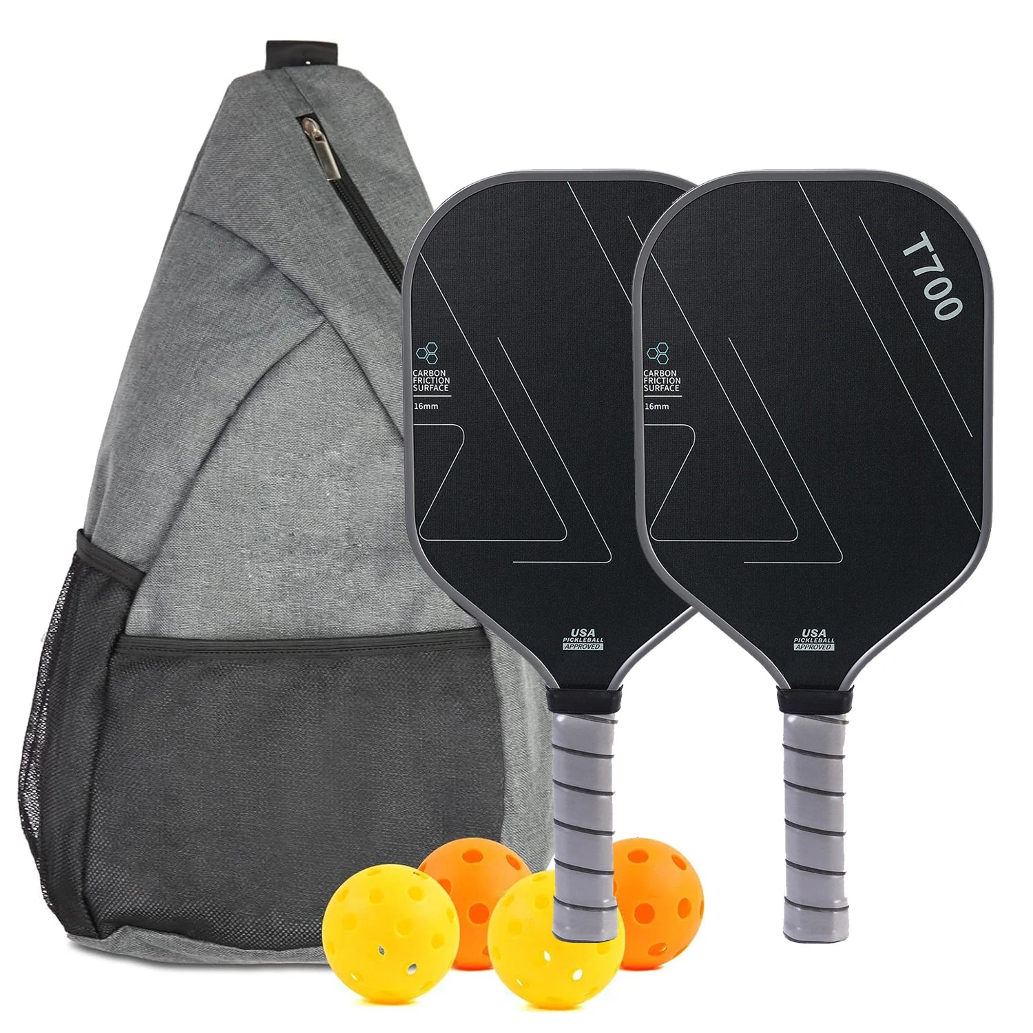 Professional Carbon Fiber Pickleball Paddles Set of 2 with Honeycomb Core, USAPA Approved Pickleball Equipment for Outdoor Play - Image 4