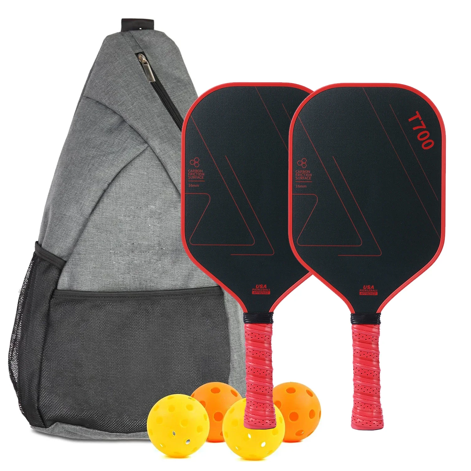 Professional Carbon Fiber Pickleball Paddles Set of 2 with Honeycomb Core, USAPA Approved Pickleball Equipment for Outdoor Play - Image 5