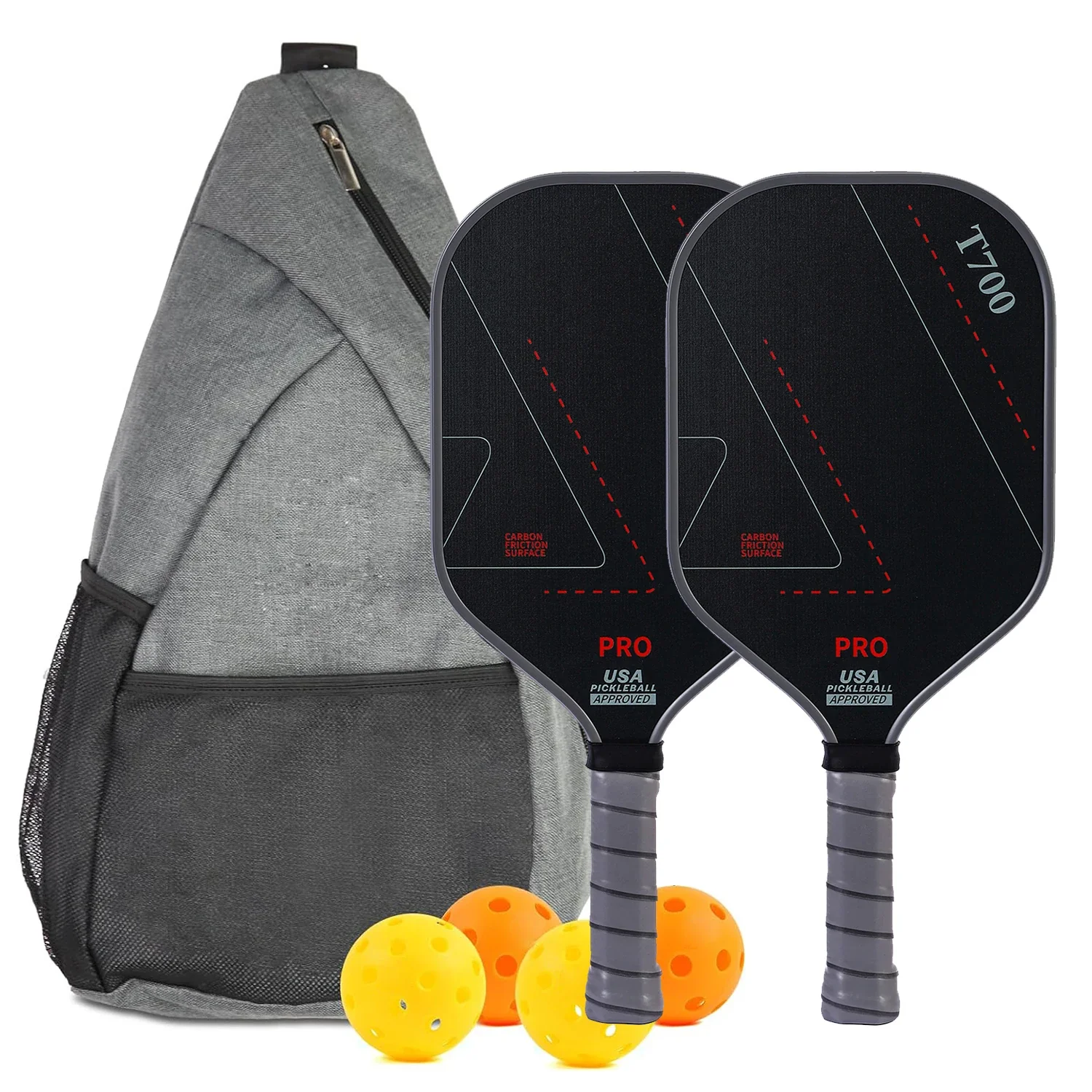 Professional Carbon Fiber Pickleball Paddles Set of 2 with Honeycomb Core, USAPA Approved Pickleball Equipment for Outdoor Play - Image 6