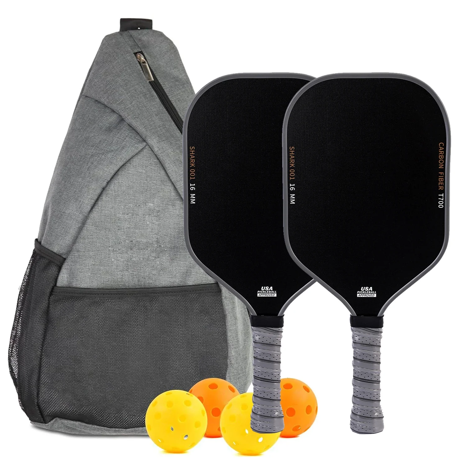 Professional Carbon Fiber Pickleball Paddles Set of 2 with Honeycomb Core, USAPA Approved Pickleball Equipment for Outdoor Play - Image 7
