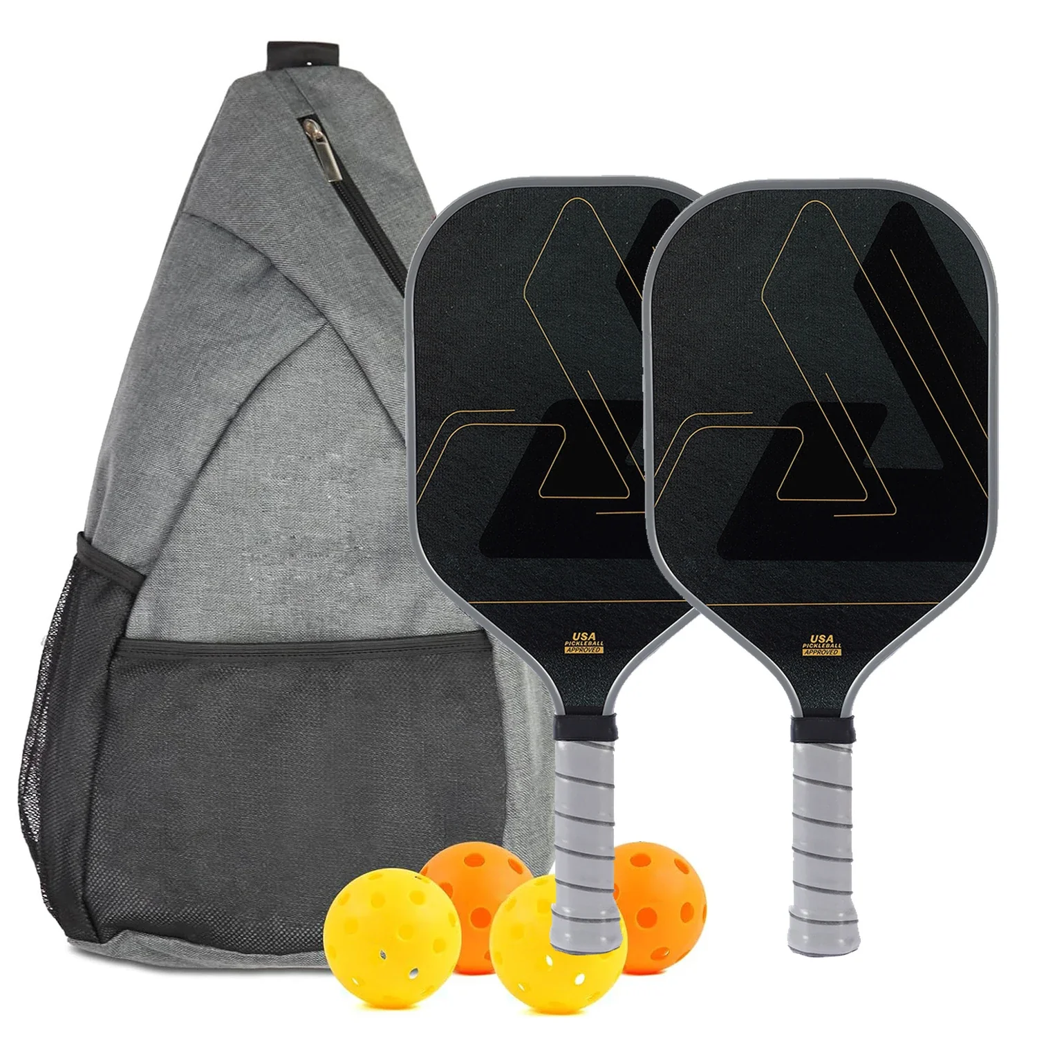 Professional Carbon Fiber Pickleball Paddles Set of 2 with Honeycomb Core, USAPA Approved Pickleball Equipment for Outdoor Play - Image 8
