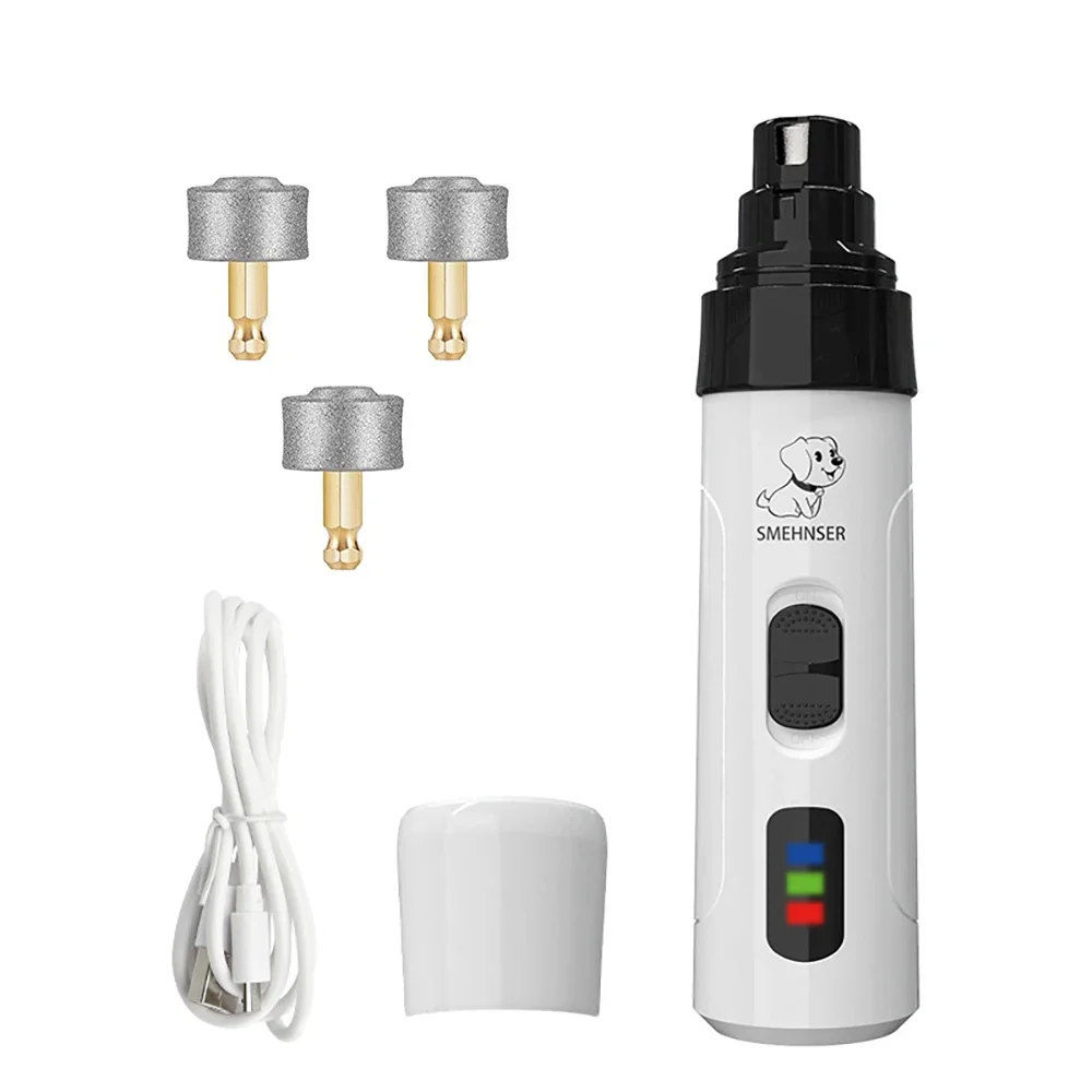 Professional Electric Pet Nail Grinder with Diamond Bit - Low Noise Grooming Tool for Dogs and Cats - Image 7