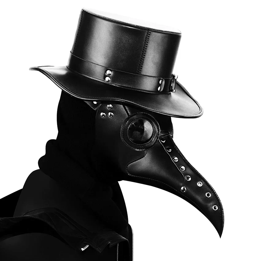Plague Doctor PU Leather Mask Steampunk Halloween 2025 - Image 11