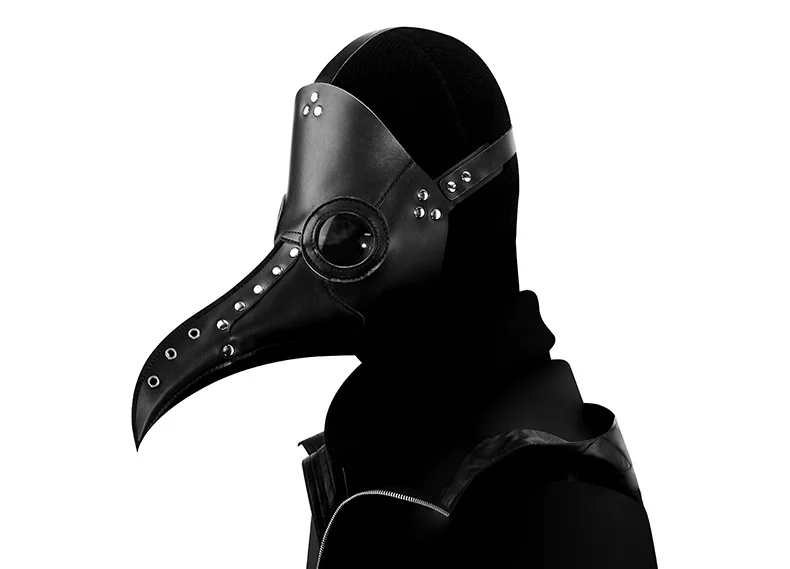 Plague Doctor PU Leather Mask Steampunk Halloween 2025 - Image 13