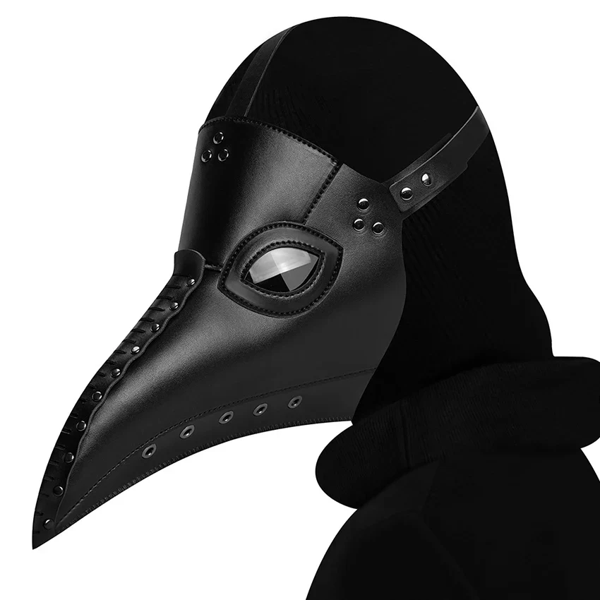 Plague Doctor PU Leather Mask Steampunk Halloween 2025 - Image 14
