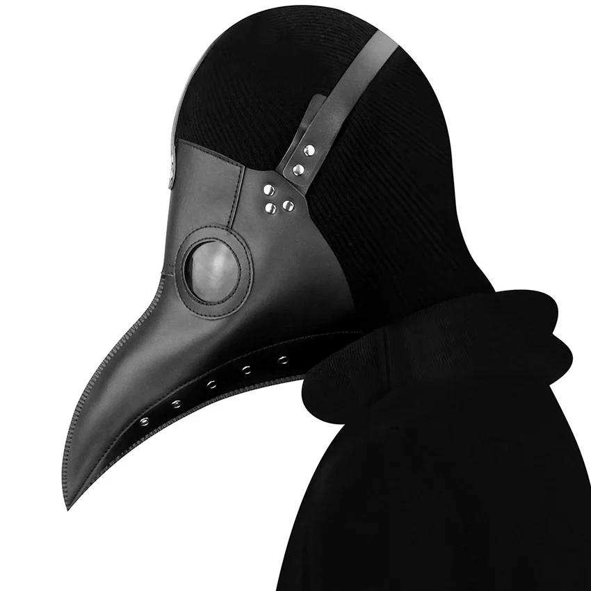 Plague Doctor PU Leather Mask Steampunk Halloween 2025 - Image 3