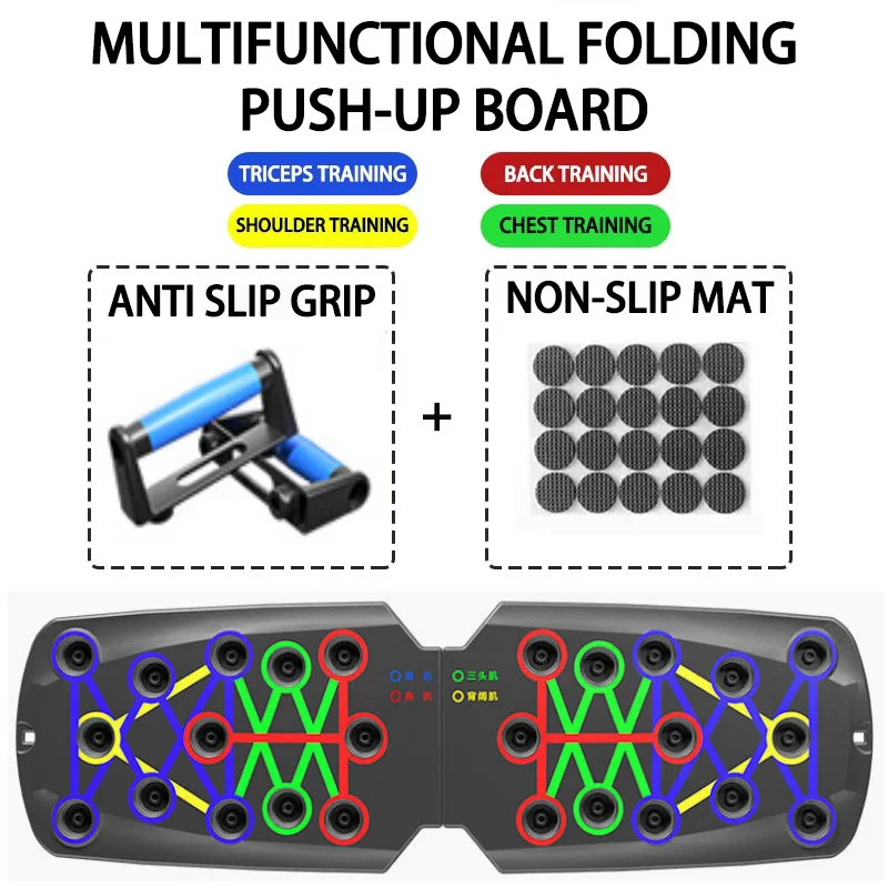 Push Up Board Foldable 28 Modes Home Workout Trainer - Image 23