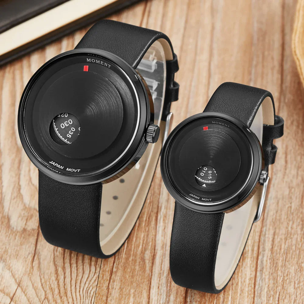 Quartz Watch Minimalist Leather Strap Couple Watch Set Fall 2025 Waterproof Japanese Movement Gift - Image 6