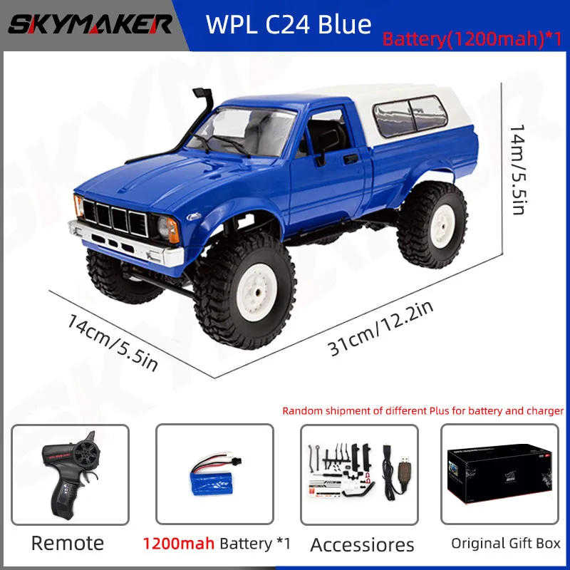 RC Car 1:16 Scale 4WD Rock Crawler Electric Off Road Buggy With LED Lights Gift For Kids 15-20 Min Run Time - Image 8