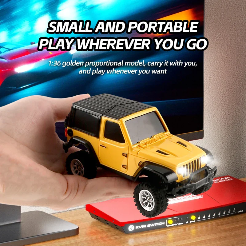 RC Car 1/36 4WD Off-Road Vehicle Light System RTR Hobby Model Fall 2025 Gift Idea - Image 4