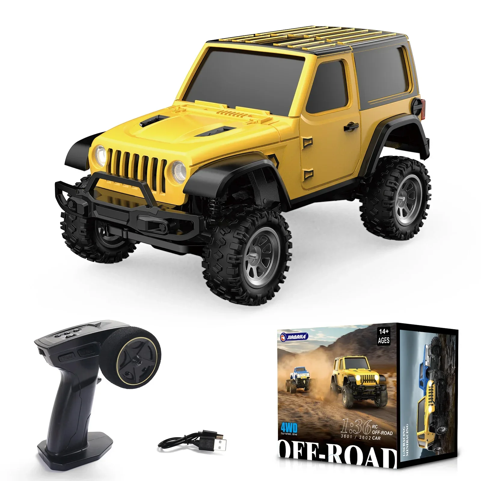 RC Car 1/36 4WD Off-Road Vehicle Light System RTR Hobby Model Fall 2025 Gift Idea - Image 7