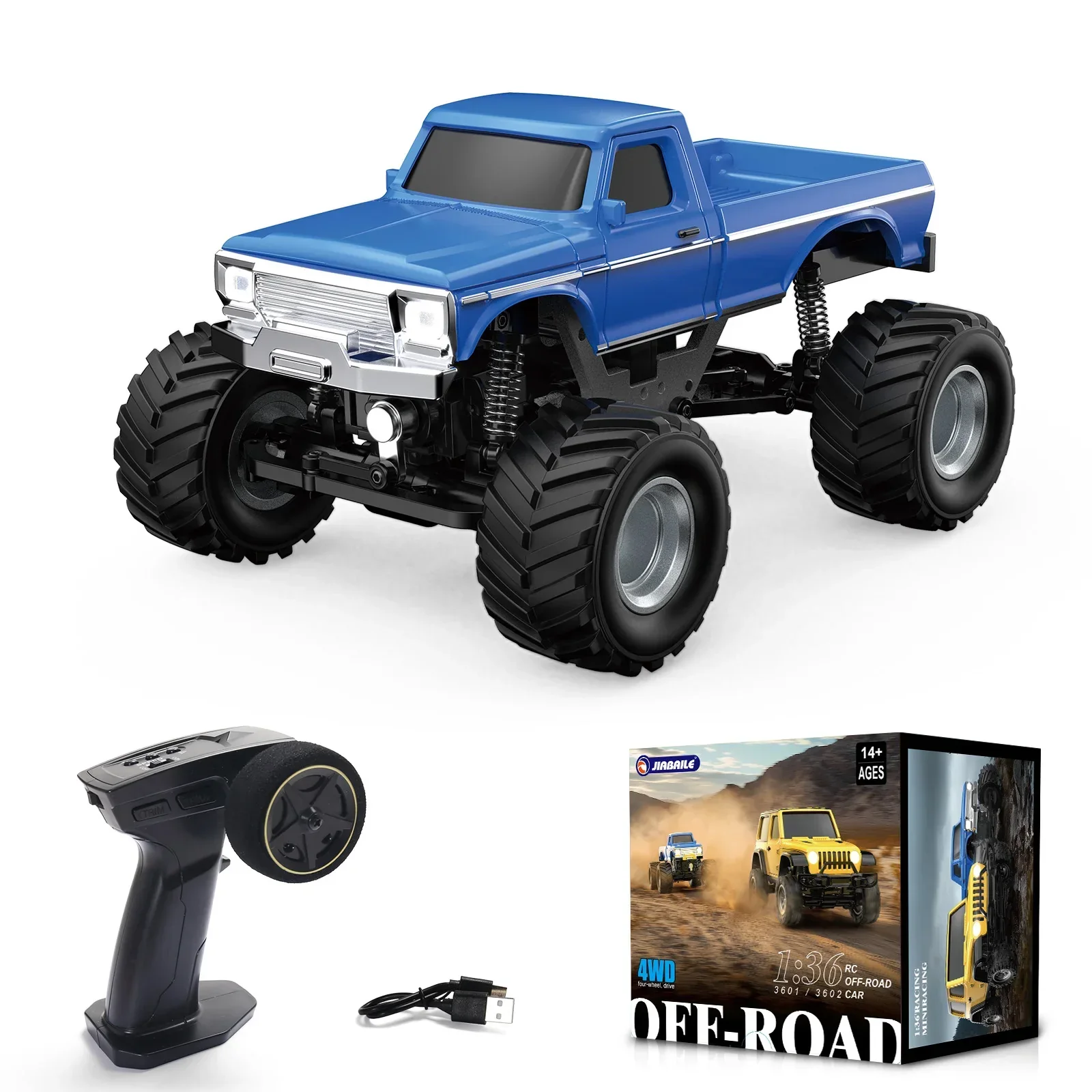 RC Car 1/36 4WD Off-Road Vehicle Light System RTR Hobby Model Fall 2025 Gift Idea - Image 8