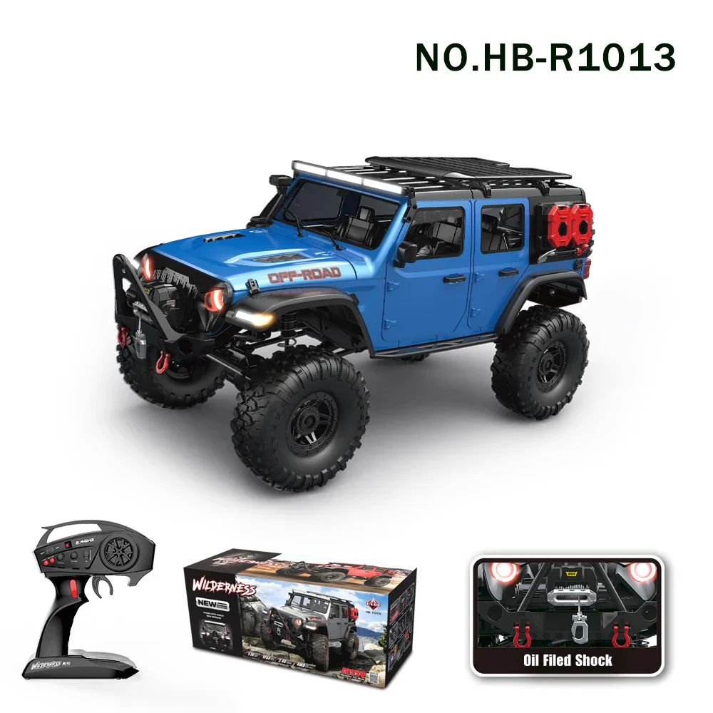 RC Car 4WD Off-Road Rock Crawler LED Lights 2.4G Proportional Control USB Charging Fall 2025 Gift Idea - Image 4