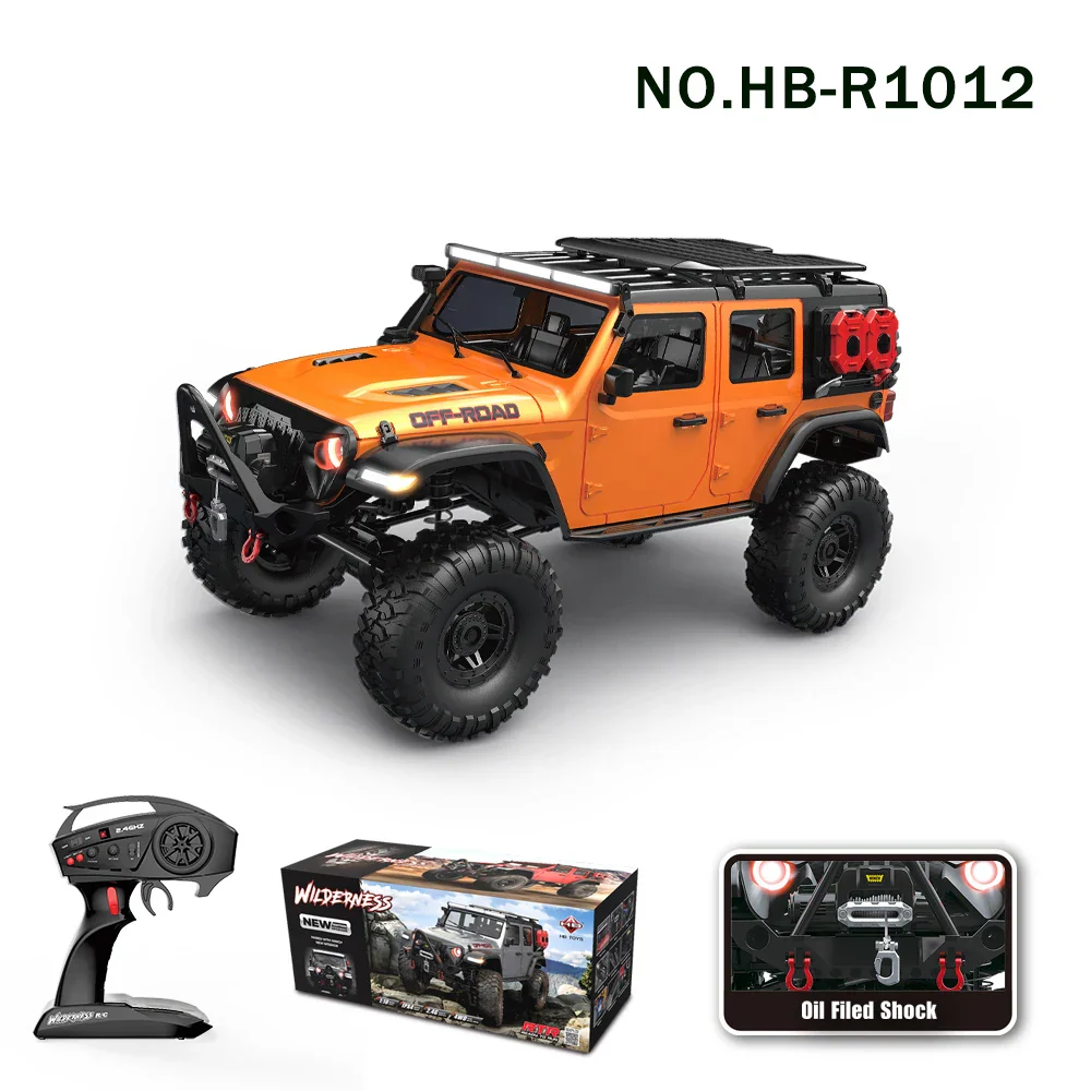 RC Car 4WD Off-Road Rock Crawler LED Lights 2.4G Proportional Control USB Charging Fall 2025 Gift Idea - Image 5