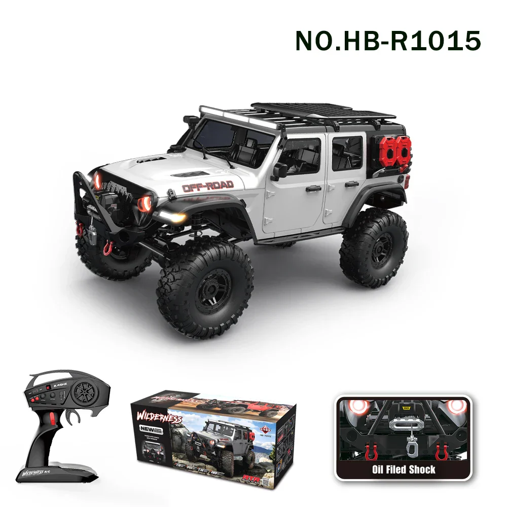 RC Car 4WD Off-Road Rock Crawler LED Lights 2.4G Proportional Control USB Charging Fall 2025 Gift Idea - Image 6