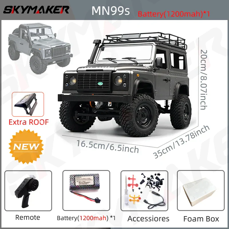 RC Car Rock Crawler RTR 2.4G 4WD Defender Style Offroad Toy Back To School 2025 Gift - Image 10