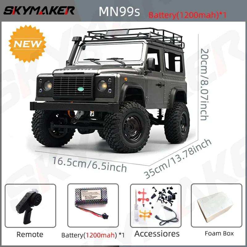 RC Car Rock Crawler RTR 2.4G 4WD Defender Style Offroad Toy Back To School 2025 Gift - Image 13