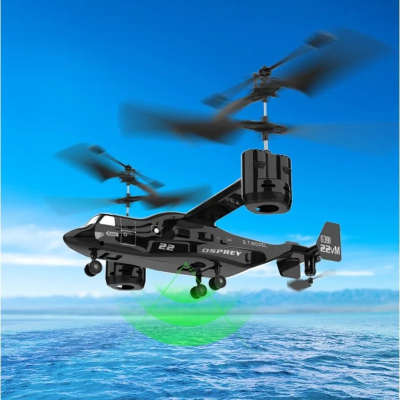 RC Helicopter Drone Altitude Hold Ready To Fly Tiltrotor Style Fall 2025 Gift LED Lights 3D Flips - Image 2