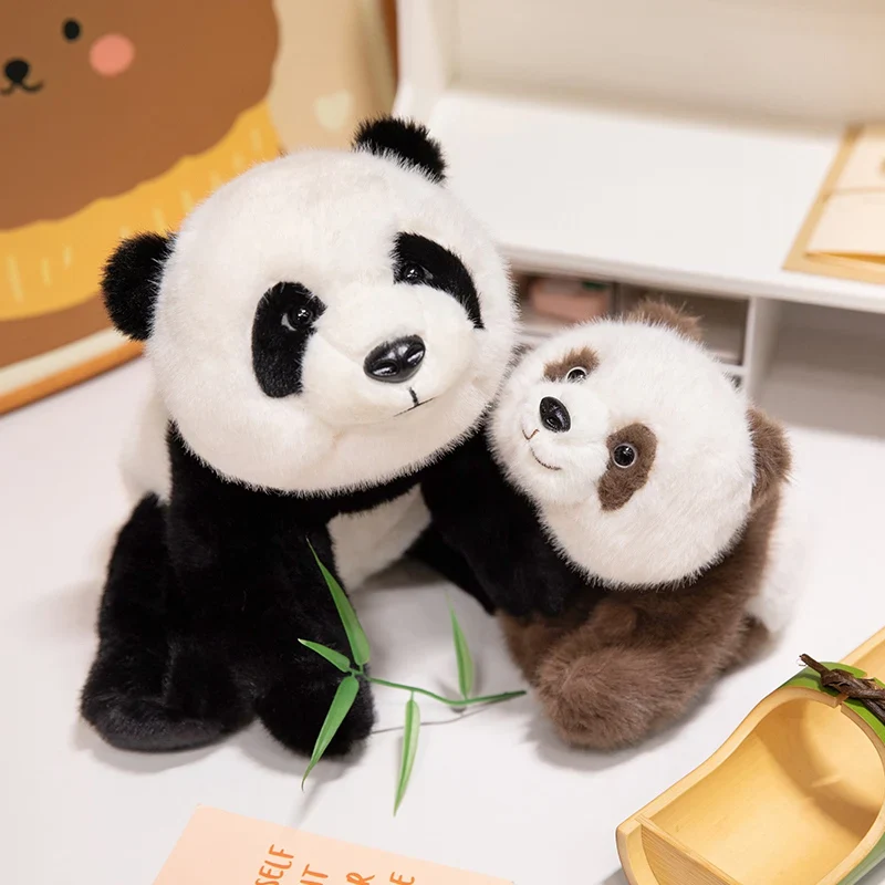 Realistic Weighted Baby Panda Plush Doll Christmas Gift - Image 3