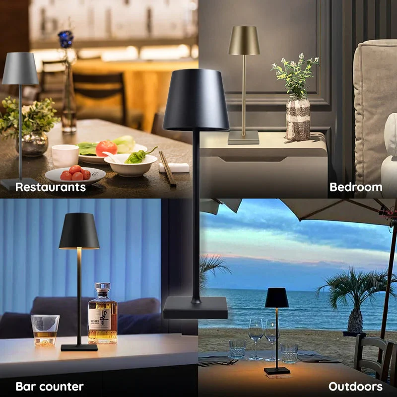 Rechargeable LED Wireless Table Lamp IP65 Outdoor Indoor - Image 8
