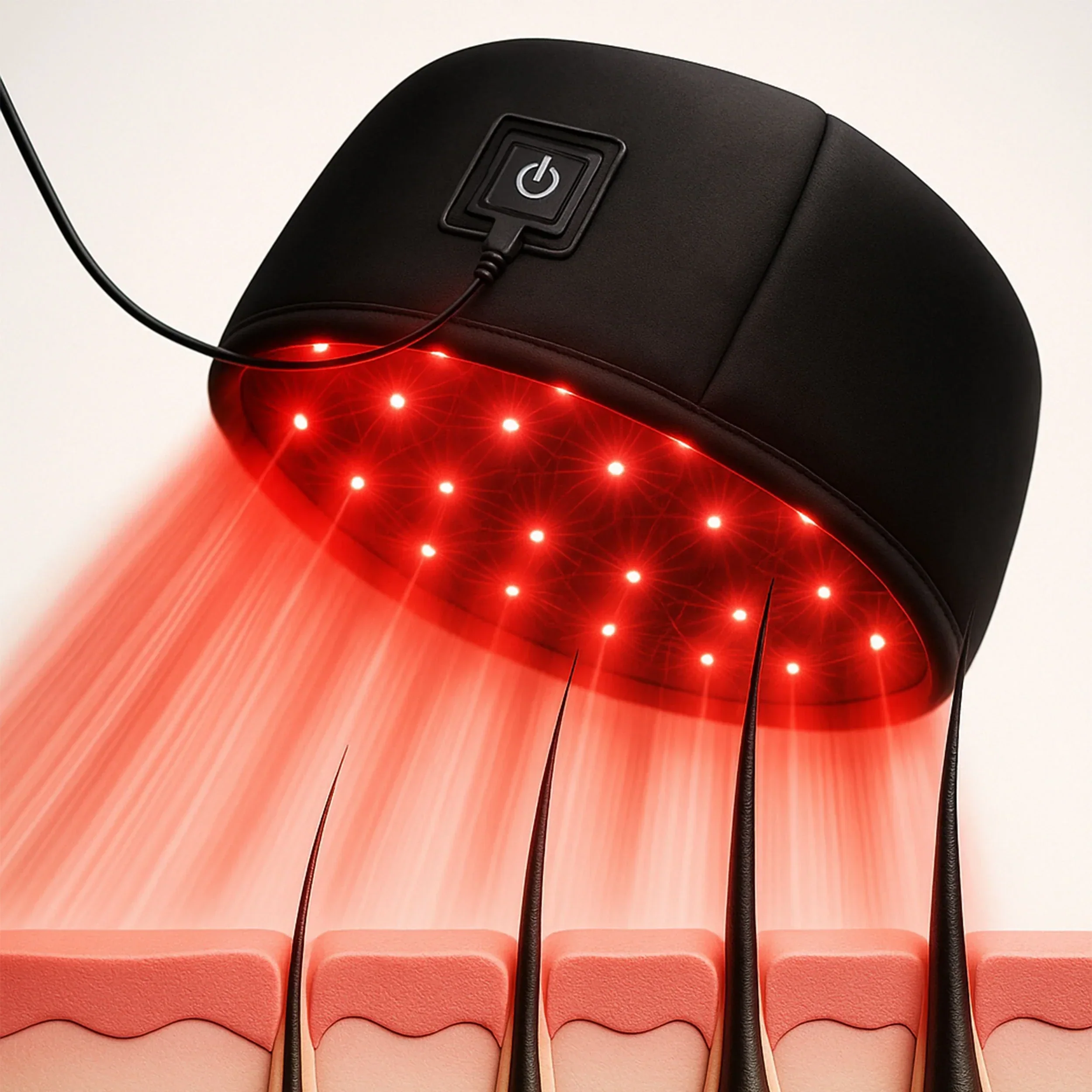 Red Light Therapy Cap Hair Growth Helmet Pain Free At Home - Image 3