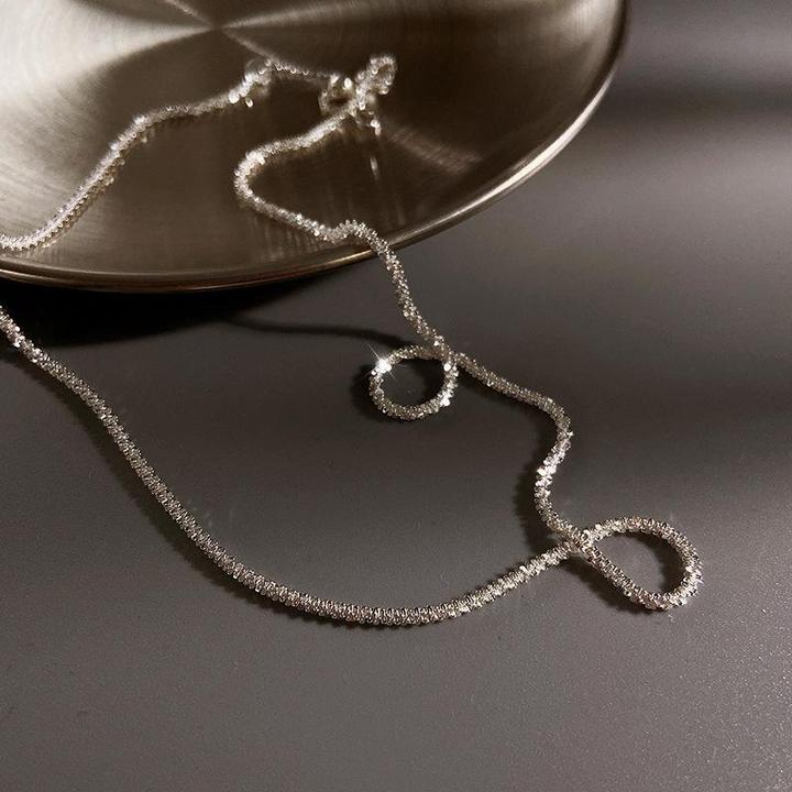 Refined women's silver necklace duo – minimalist design, 925 sterling silver, for everyday wear - Image 4