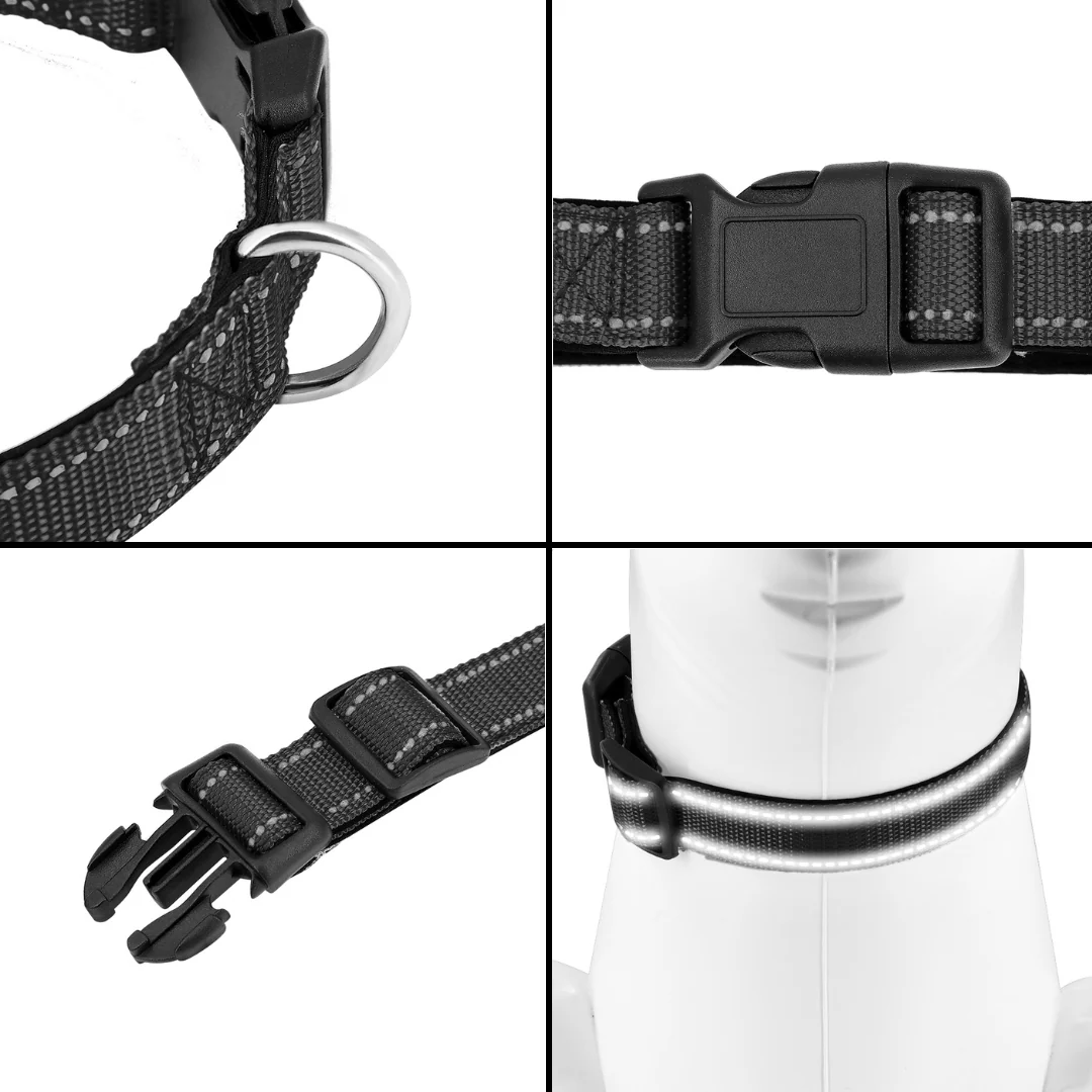 Reflective Dog Collar Quick-Lock Buckle - Safe Night Walks, Fall 2025 Gift Idea For Pets - Image 11
