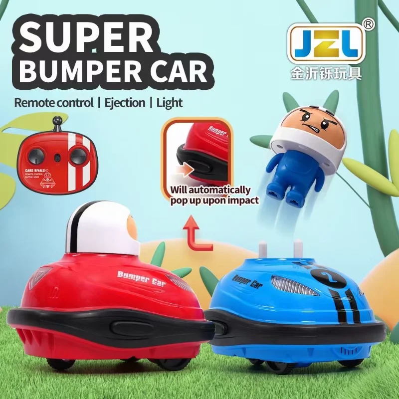 Remote Control Battle Bumper Cars with Ejection Dolls 2.4G - Fun Children's Gift, 2-Pack - Image 3