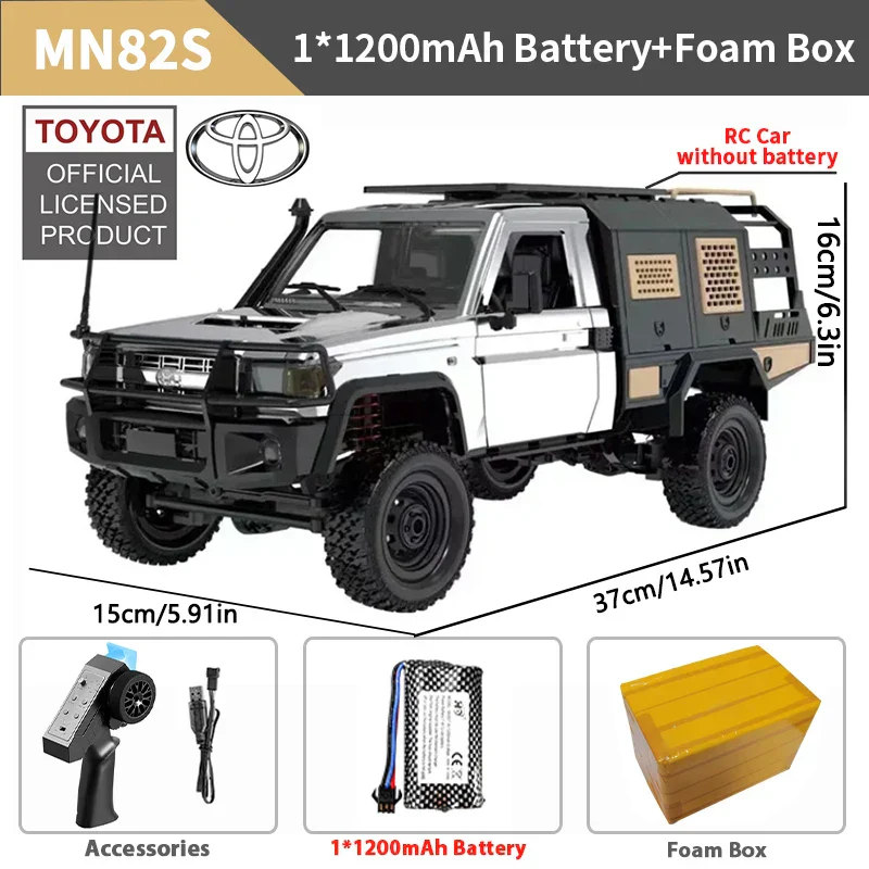 Remote Control Car 1/12 Scale 4WD Off Road RC Pickup Truck Toy For Kids Christmas Gift - Image 10