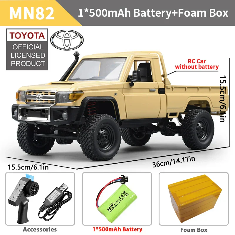 Remote Control Car 1/12 Scale 4WD Off Road RC Pickup Truck Toy For Kids Christmas Gift - Image 11