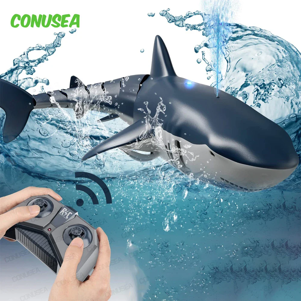 Remote Control Water-Spraying Shark Toy - Fun Electric Submarine for Kids, Waterproof Pool Play - Image 4