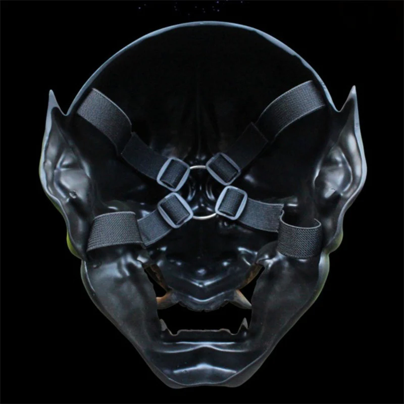 Resin Demon Mask Full Face Horned Cosplay Halloween 2025 - Image 4