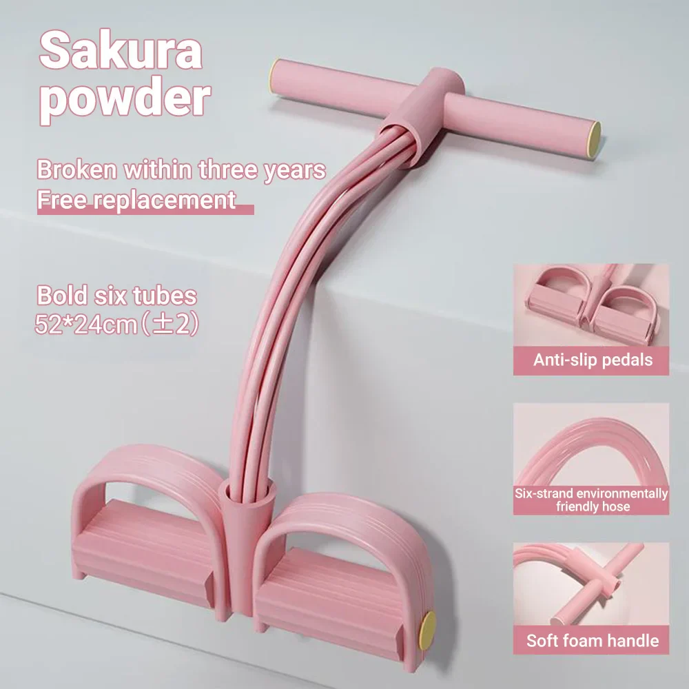 Resistance Band 6 Tube Pedal Puller Fitness Trainer - Image 20