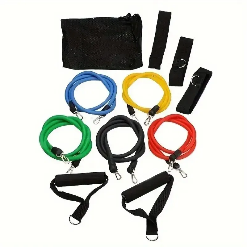 Resistance Bands Set 11Pc Portable Full Body Kit Workout - Image 5