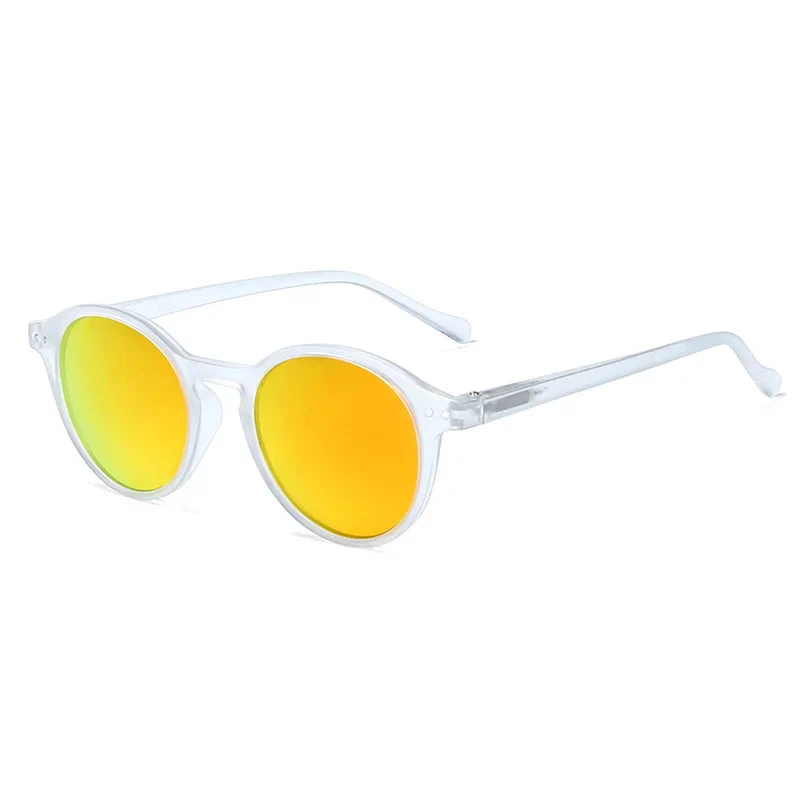 Retro Sunglasses Small Round Frame UV400 Men Women Vintage Goggles Shade - Image 4