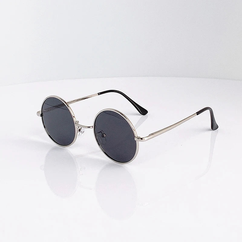 Retro Vintage Round Polarized Sunglasses Men Women Alloy Frame UV400 Black Lens Eyewear - Image 15
